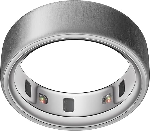 Oura Ring 第4世代 – ブラッシュドシルバー – サイズ10 – スマートリング|まずはサイズ確認:専用サイズキット対応|睡眠・心拍・フィットネスを計測|最長8日間バッテリー持続