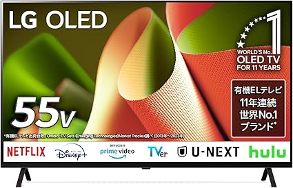 有機ELテレビ OLED55B4PJA [55V型 /4K対応 /BS 4Kチューナー内蔵 /YouTube対応/Netflix対応]