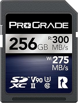 ProGrade Digital SDXC UHS-II V90 IRIDIUM 256GB メモリーカード (最大読込300MB/s 最大書込275MB/s) プログレードデジタル 正規輸入品