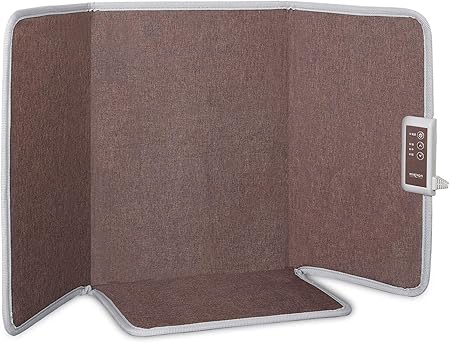 遠赤外線デスクヒーター 省エネパネルヒーター 3時間タイマー付 冷え対策 踏み型 踏み心地良い