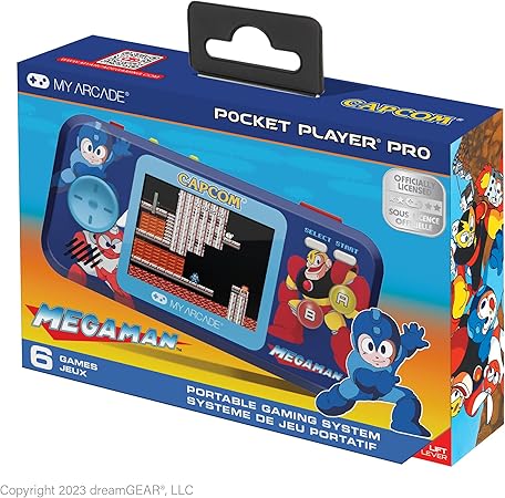 My Arcade (マイアーケード) ロックマン Pocket Player Pro: ポータブルビデオゲームシステム ゲーム6本付き 2.75インチカラーディスプレイ 人間工学に基づいたデザイン