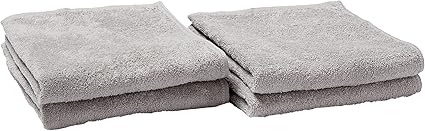 無印良品 パイル織り薄手フェイスタオル ライトグレー 34×85cm 4枚セット / オーガニックコットン 乾きが速い 44868072