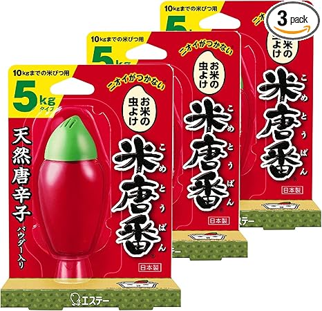 米唐番 お米の虫よけ [まとめ買い] 米びつ用 防虫剤 5kg タイプ(米びつ10kgまで) [日本製] 30g×3個 お米 米櫃 虫除け
