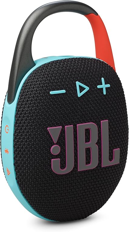 JBL CLIP5 Bluetoothスピーカー USB C充電/IP67防塵防水/アプリ対応/カラビナ構造/パッシブラジエーター搭載/ポータブル/ファンキーブラック JBLCLIP5BLKO
