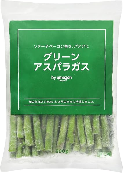 [冷凍] by Amazon グリーンアスパラガス 500g 大容量 旬な時期に収穫