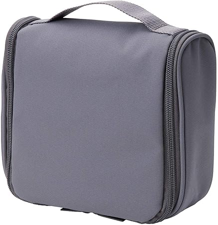 無印良品 ポリエステル吊して使える洗面用具ケース (新)グレー・約16×19×6cm 02868772