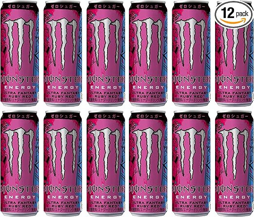 モンスターアサヒ飲料 ウルトラファンタジールビーレッド 355ml×12本[エナジードリンク][0カロリー] 【Amazon.co.jp限定】