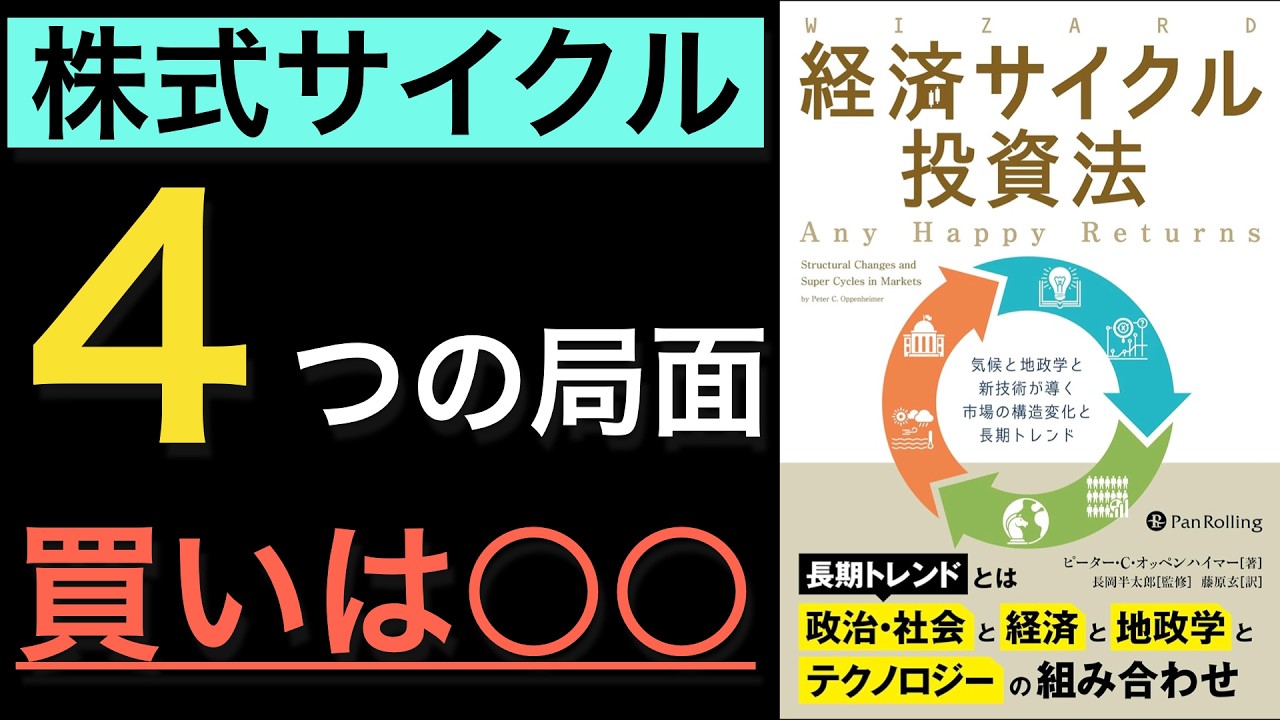 【経済サイクル投資法】株式サイクルの4局面を見極める