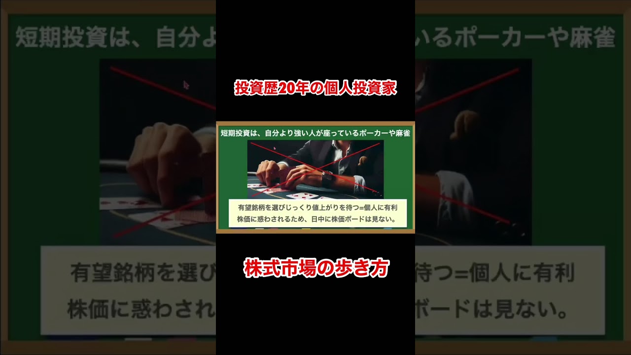 暴落時の、個人投資家の歩き方『新NISAはほったらかしが9割』 #shorts