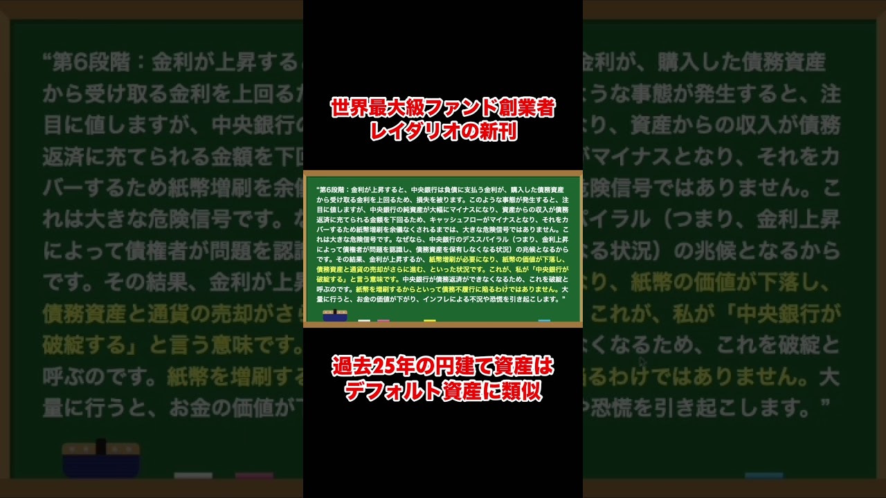過去25年の円建て資産のリターンはデフォルトした資産に似ている #shorts