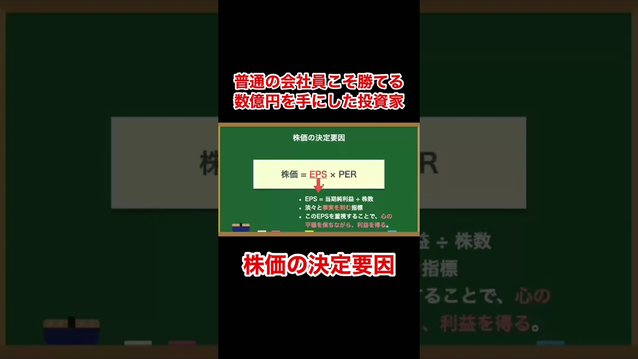 株価の決定要因『割安成長株で勝つ エナフン流バイ&ホールド』 #shorts