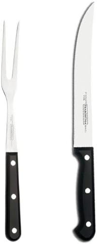 トラモンティーナ カービングフォーク&ナイフセット ウルトラコルテ 食器洗浄機対応 23865/100 23858/108 TRAMONTINA