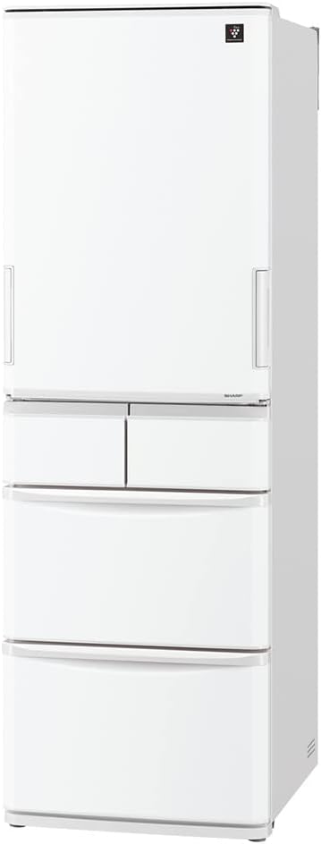シャープ 冷蔵庫 SJ-X417J-W 幅60cm 412L プラズマクラスター清潔保存 どっちもドア(両開き)スリム タイプ 1)ホワイト