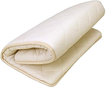 お昼寝敷きふとん 中空ポリエステル 三層構造 ベビー敷きふとん 約70×120cm 日本製 お昼寝サイズ 側地綿100% キナリ色 赤ちゃん用 お昼寝ふとん 敷布団 ベビー用 baby 保育園 出産準備 おひるね