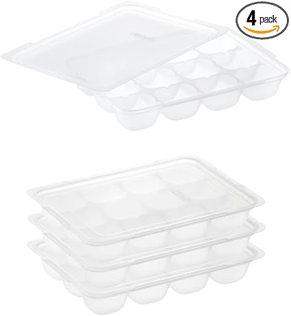 【Amazon.co.jp限定】 リッチェル わけわけフリージング ブロックトレー R 15 1ブロック容量15ml 12ブロック 4枚入