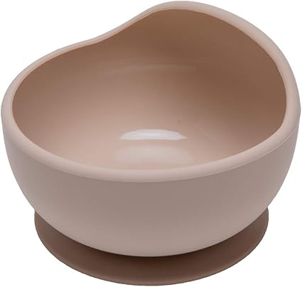 Wooden Teether 離乳食食器 ベビー用 くっつく 吸盤ボウル シリコン 赤ちゃん 滑り止め こぼれ防止 ひっくり返し防止 すくいやすい 吸着おわん 電子レンジ食洗器対応 お出産祝い ギフト プレゼント ページュ