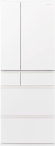 パナソニック 冷蔵庫 幅68.5cm 513L セラミックオフホワイト NR-F518MEX-W 6ドア 両開き 野菜室が真ん中 はやうま冷凍 ナノイーX