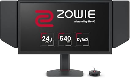 ベンキュージャパン BenQ ZOWIE XL2586X ゲーミングモニター (24.1型/Full HD/TN/540Hz/DyAc 2/Black eQualizer/広色域/VESA Standard Adaptive-Sync/小さめ台座/高さ・角度調整/S.Switch)