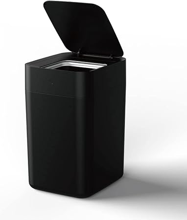 【国内正規輸入品】townew (トーニュー) 全自動ゴミ箱 オリジナルセットT1-AZ ブラック 15.5L (本体セット+交換用ゴミ袋リフィルカートリッジ2個 増量)