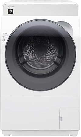 シャープ ドラム式 洗濯乾燥機 洗濯10kg 乾燥6kg 幅59.5cm ヒーターセンサー乾燥 乾燥ダクト自動掃除 ES-K10B-WL 左開き クリスタルホワイト