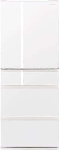 パナソニック 冷蔵庫 幅68.5cm 483L セラミックオフホワイト NR-F488MEX-W 6ドア 野菜室が真ん中 はやうま冷凍 ナノイーX