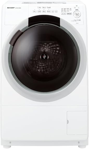 シャープ ドラム式 洗濯乾燥機 洗濯7kg 乾燥3.5kg 幅59.8cm ヒーターセンサー乾燥 乾燥ダクト自動お掃除 洗濯槽自動お掃除 エコセンサー(4センサー) ES-S7J-WR 右開き クリスタルホワイト