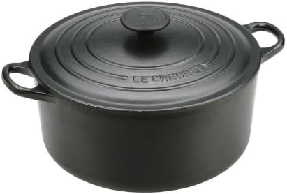 ル・クルーゼ(Le Creuset) 鋳物 ホーロー 鍋ココット・ロンド 30 cmマットブラック 【日本正規販売品】