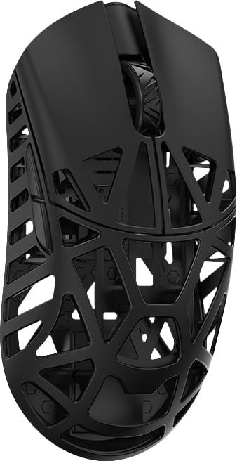 WLMOUSE Beast X Pro サイド穴あり ワイヤレス ゲーミングマウス 左右対称 8KHzポーリングレート対応 マグネシウム合金製 39g軽量 PAW3950HSセンサー 【日本正規代理品】 (OM Switch, Black)