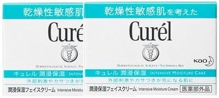 《セット販売》 花王 キュレル 潤浸保湿 フェイスクリーム (40g)×2個セット curel 敏感肌用クリーム 【医薬部外品】