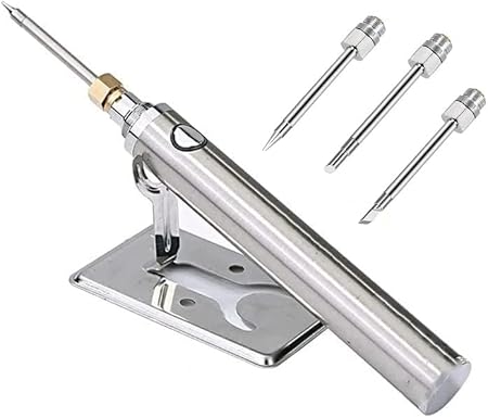 【こて先3本付き】充電式 半田ごて ワイヤレス ハンダゴテ はんだ ごて 充電ケーブル付き 日本語取説付き (1個)