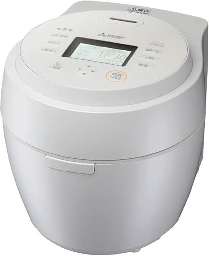 三菱電機 炊飯器 5.5合 IH式 日本製 本炭釜 紬(つむぎ) 50銘柄芳潤炊き 白真珠 NJ-BW10F-W