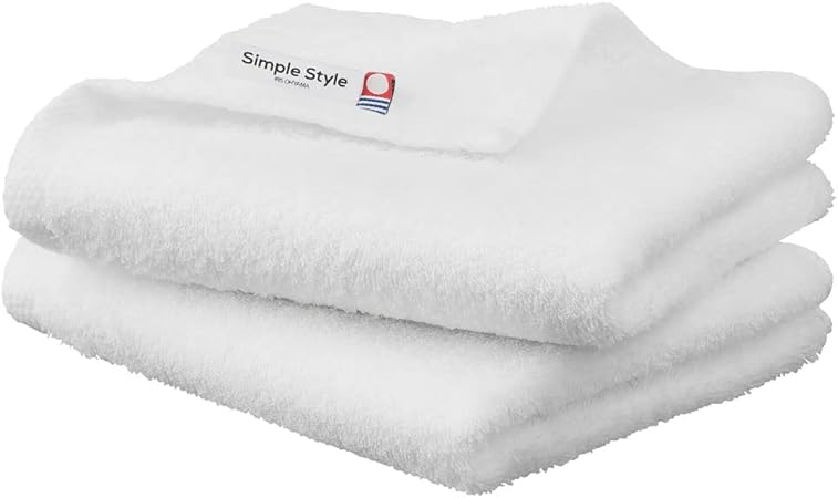 アイリスオーヤマ 今治タオル 認定 フェイスタオル ホワイト 2枚セット 綿100% シンプルタオル 軽量でコンパクトな薄めタオル ふんわりと優しい手触り 日本製 国産タオル ホテルタオル bath towel imabari towel FT-2