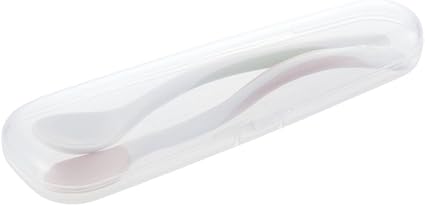 リッチェル(Richell) 離乳食スプーンセット ピンク・グリーン 1個 (x 1) 020955