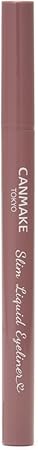 キャンメイク スリムリキッドアイライナー 04 スモーキーベリー アイライナー 極細筆 ウォータープルーフ 美容液成分配合 バーガンディ