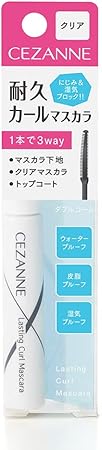 セザンヌ 耐久カールマスカラ 00 クリア 5.0g マスカラ下地 クリアマスカラ トップコート 強力カール