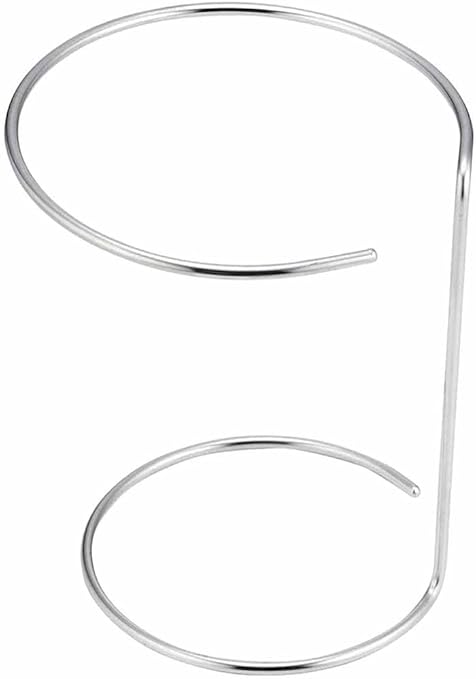 下村企販 ポリ袋ホルダー 【日本製】 お手入れ簡単 ぬめりにくい ひっくり返して使い分け 生ごみスタンド 三角コーナー代用 ごみ箱 シンプル 丸型 大 野菜の皮むき ポリ袋再利用 エコ シルバー ステンレス 燕三条 38125