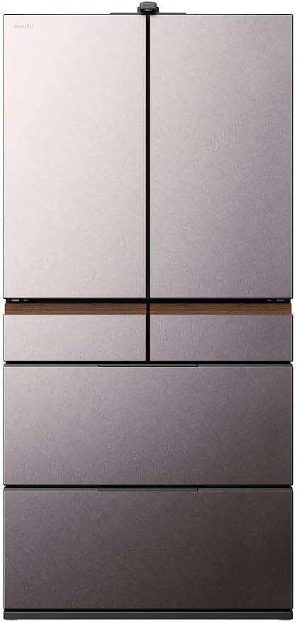日立 冷蔵庫 幅88cm 670L バイブレーションモーブグレー R-GXCC67T H 6ドア フレンチドア 奥行スリム65.4cm 大容量 冷蔵庫カメラ スマートフォン連携 まるごとチルド