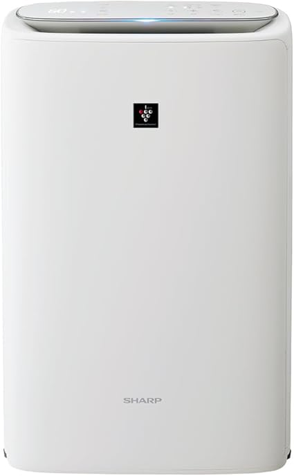 シャープ 空気清浄機 KI-SS50-W プラズマクラスター 25000 加湿 浮遊・付着ウィルス 花粉 空気浄化 薄型スリム おすすめ畳数 13畳 加湿量 600mL/h
