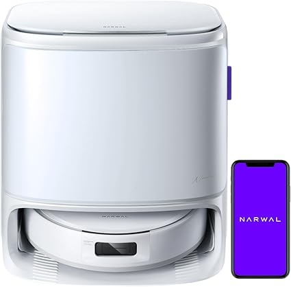 Narwal(ナーワル) Freo Z10 ロボット掃除機 吸引・水拭き両用 水拭きモップ圧力8N&エクステンド機能(可動式モップ) 壁際清掃 絡まりゼロ設計 ほこり99%除去 15,000Pa強力吸引 フローリングメンテナンス 自動ゴミ収集 乾湿両用 家具の下も清掃可能 成分検知&可変温水モップ自動洗浄・乾燥 静音設計 高精度マッピング アプリ対応 音声・Siri対応 1年メーカー保証