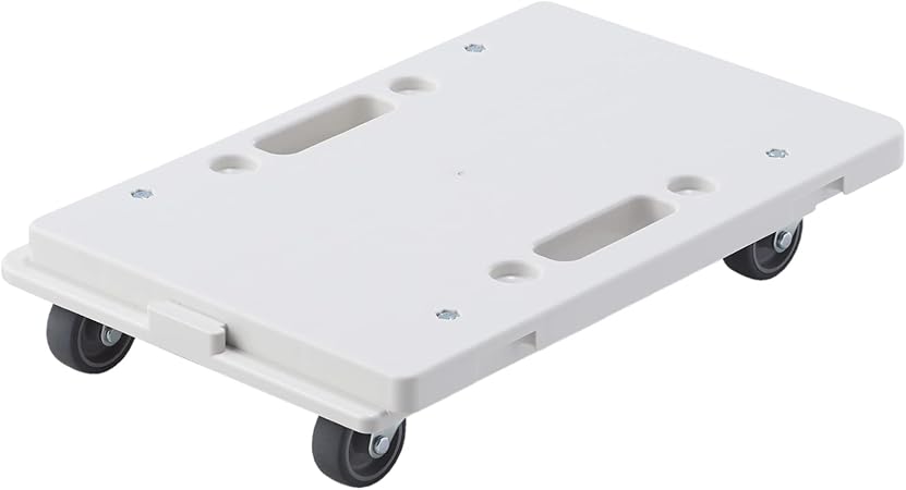 無印良品 縦にも横にも連結できるポリプロピレン平台車 約幅27.5×奥行41×高さ7.5cm 82007848