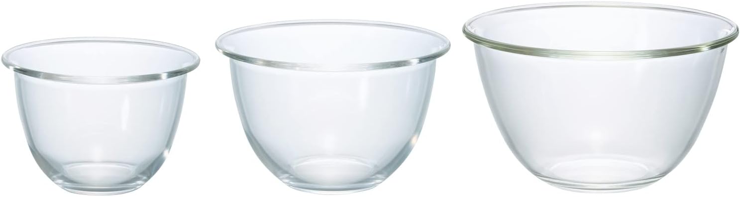 HARIO(ハリオ) 耐熱ガラス製 ボウル 透明 日本製 MXP-3704 3個セット