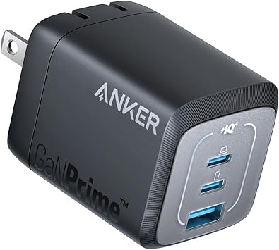 Anker Prime Wall Charger (67W, 3 ports, GaN) (ブラック)