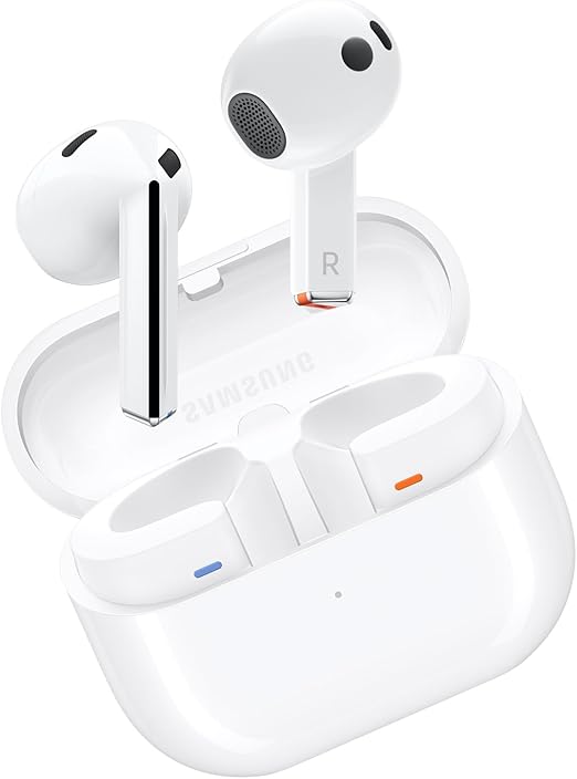 Galaxy Buds3lホワイトlGalaxy AI対応lワイヤレスイヤホン 本体 端末lSamsung純正 国内正規品l2024年発売lノイズキャンセリングl立体音響l防水IP57lBluetooth 5.4l最大30時間再生l51.2gl内蔵マイクlSM-R530NZWAXJP