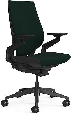 スチールケース(Steelcase) Gesture オフィスチェア ゲーミングチェア Peacock 深緑 姿勢をサポートし疲れにくい アームの自由度が高い 作業効率アップ メーカー組み立て完成品 D53~60×W57~88×H100~112cm【日本正規輸入品】 442A40JP