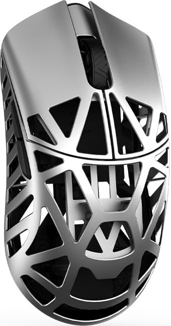 WLMOUSE Beast X 8k ワイヤレス ゲーミングマウス 8KHzポーリングレート対応 マグネシウム合金製 39g軽量 PAW3395センサー ミドルサイズ【日本正規代理品】 (Silver(TTC Nihil))