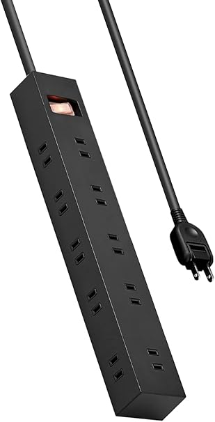 エレコム 電源タップ 10個口 差し込み口2面 3m マグネット ほこりシャッター付 スイングプラグ 雷ガード 一括スイッチ コンパクト ブラック ECT-1530BK