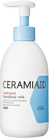 セラミエイド 薬用スキンミルク 顔・からだ用 全身保湿ミルク 敏感肌 赤ちゃんにも使える 本体 250mL ポンプ式 フェイスクリーム ボディクリーム【医薬部外品】KOSE