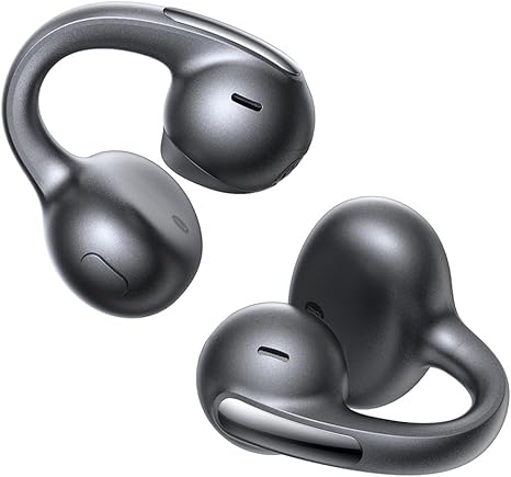 Baseus Bowie MC1 Pro(Bluetooth 6.0)イヤーカフ ワイヤレスイヤホン【オープンイヤー型/超軽量5g/LDAC対応Hi-Res音質/DNN 4マイク通話ノイズキャンセリング/IP67防水/最大40時間再生】耳を塞がない 開放型 いやーかふ イヤホン(ブラック)