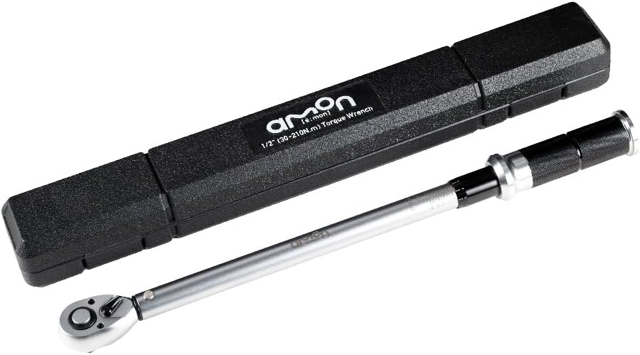 【Amazon.co.jp限定】エーモン(amon) トルクレンチ 差し込み角12.7mm 自動車のタイヤ交換 トルク範囲30N・m~210N・m 校正証明書付き 土屋圭市氏推奨 4994