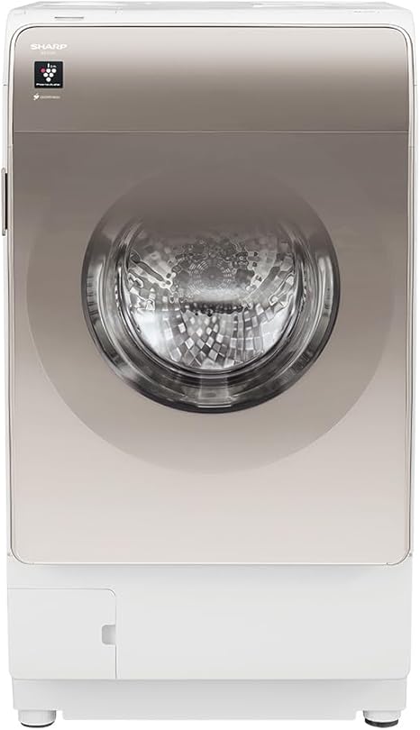 シャープ ドラム式 洗濯乾燥機 洗濯12kg 乾燥6kg 幅59.6cm ヒートポンプ乾燥 洗剤自動投入 乾燥フィルター自動掃除 ES-V12C-NR 右開き アッシュゴールド